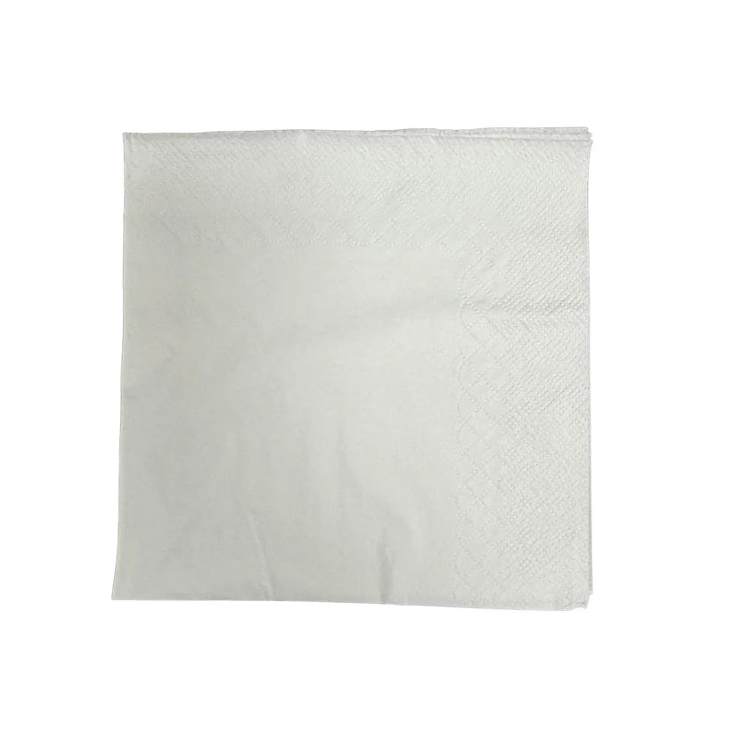 2LWE Duro White 2Ply Lunch Napkin 1/4 Fold 30x30cm 2000pcs