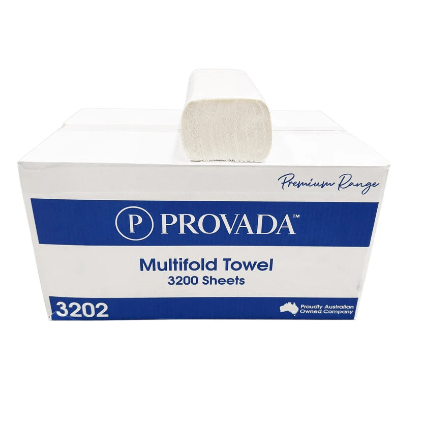 3202 Provada Embossed Multifold Hand Towel Box of 3200