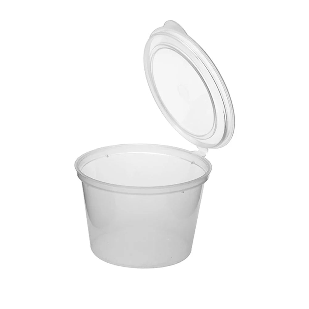 100ml Sauce Container W/ hinged Lid - 50pcs