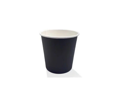 4oz 62mm PE Coated Black Single Wall Paper Cup