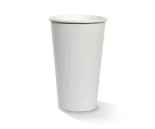 16oz 90mm PE Coated White Single Wall Paper Cup