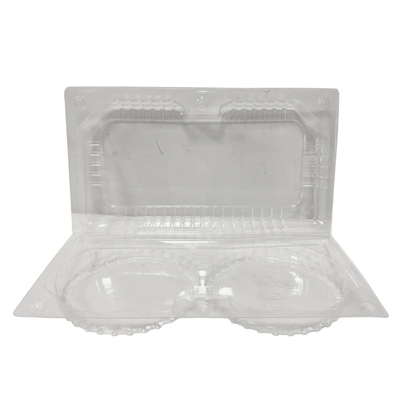 2 Cell PET Hinged Container