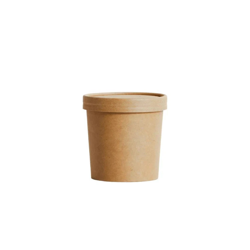 12oz Food Container & Lid Combo - Kraft 250sets