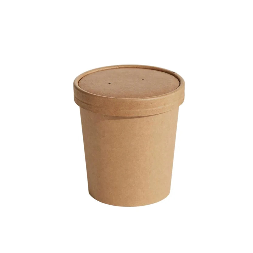 16oz Food Container & Lid Combo - Kraft 250sets